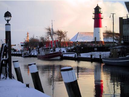 Buesumer Hafen im Winter